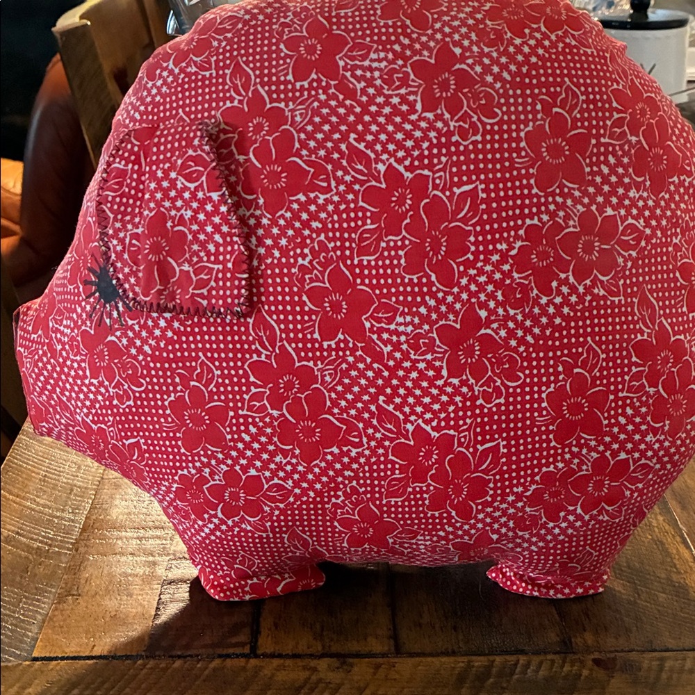 Red Floral Piggy  ventige
